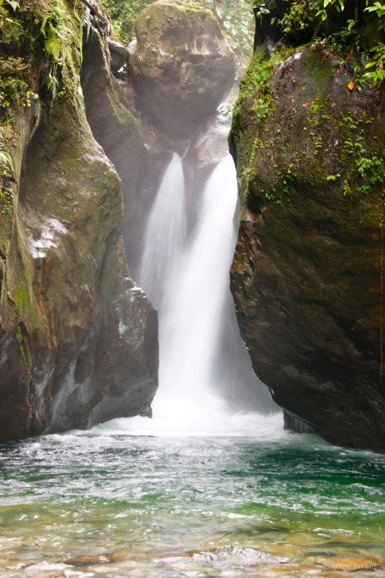 Waterfall in Zacate river Waterfall in Zacate river