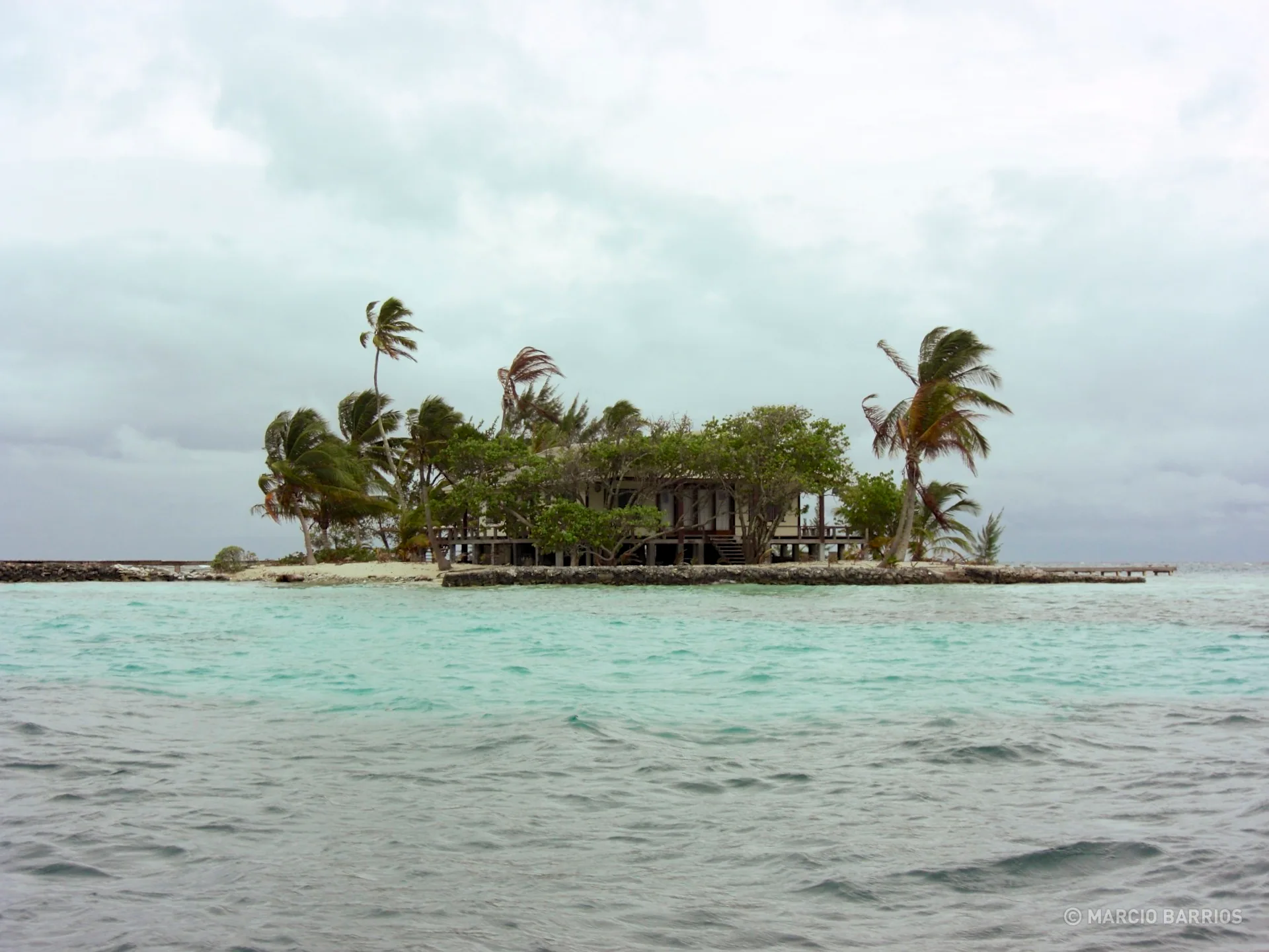 Small private island near Utila shore Small private island near Utila shore