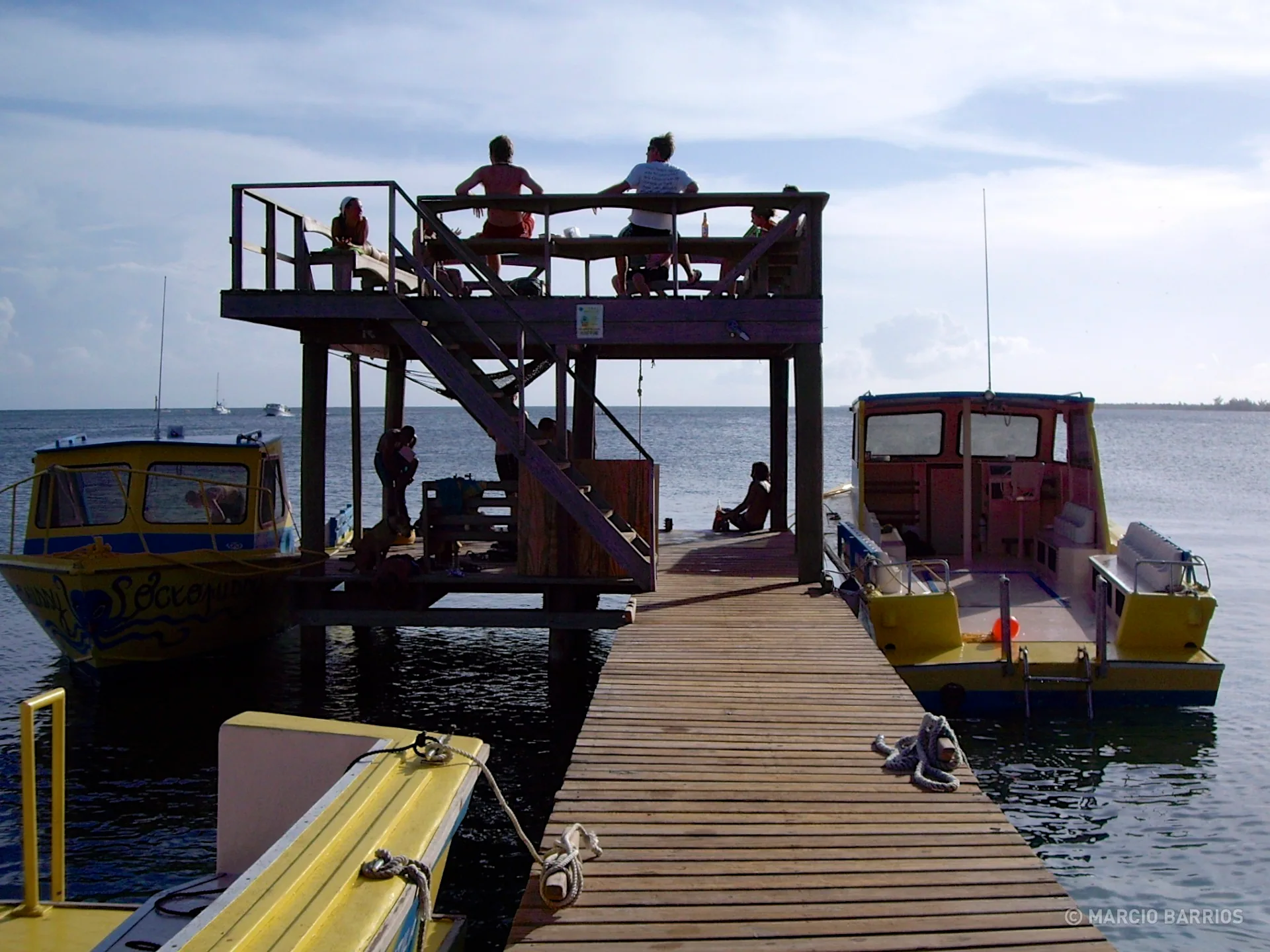 Utila Dive Center's dock Utila Dive Center's dock