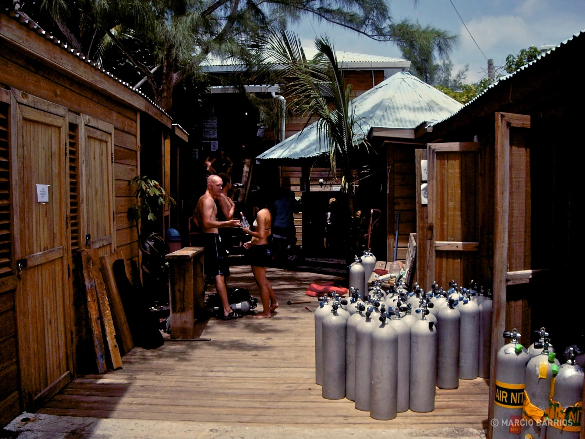 Utila Dive Center's dock Utila Dive Center's dock
