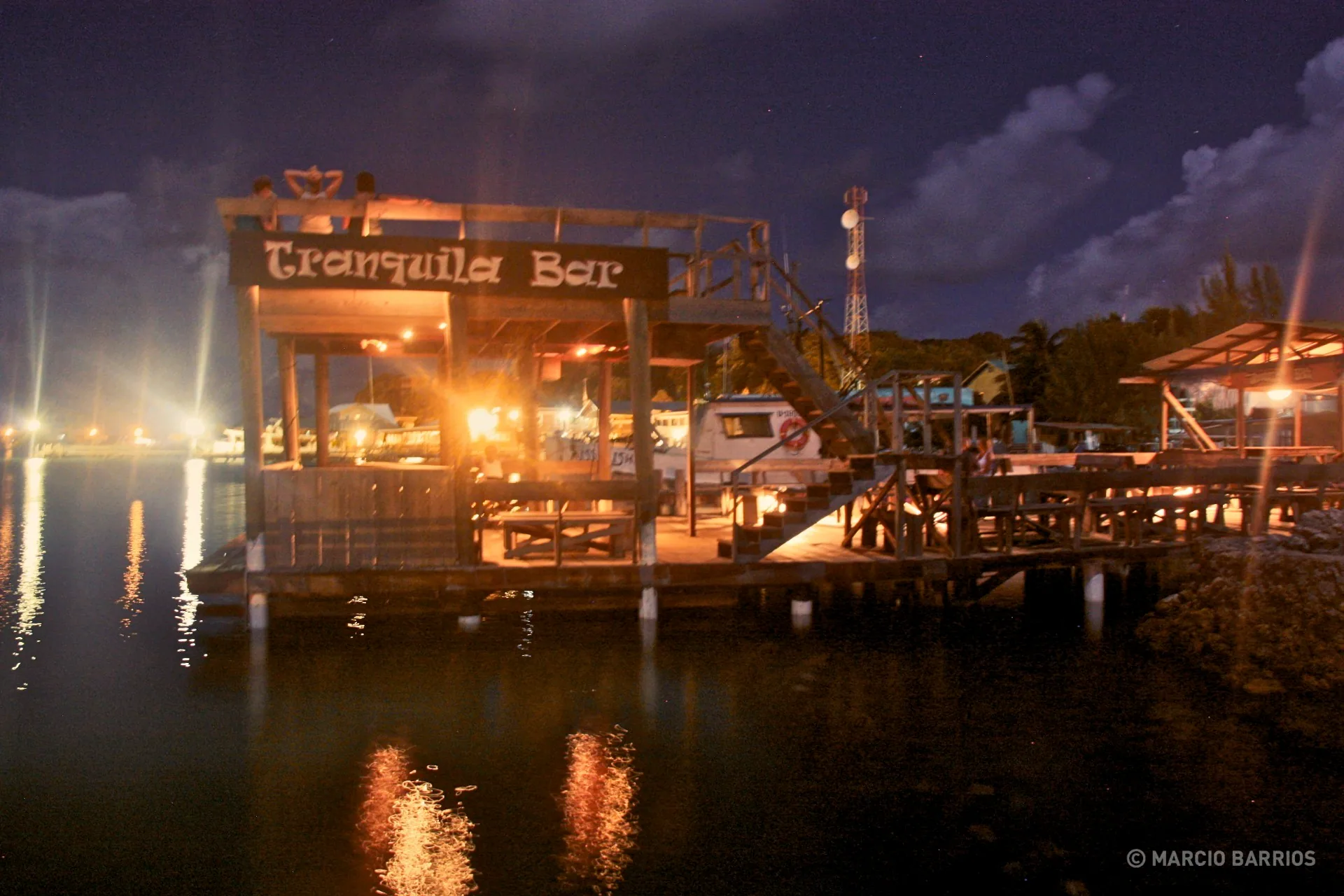 Tranquila bar's dock Tranquila bar's dock