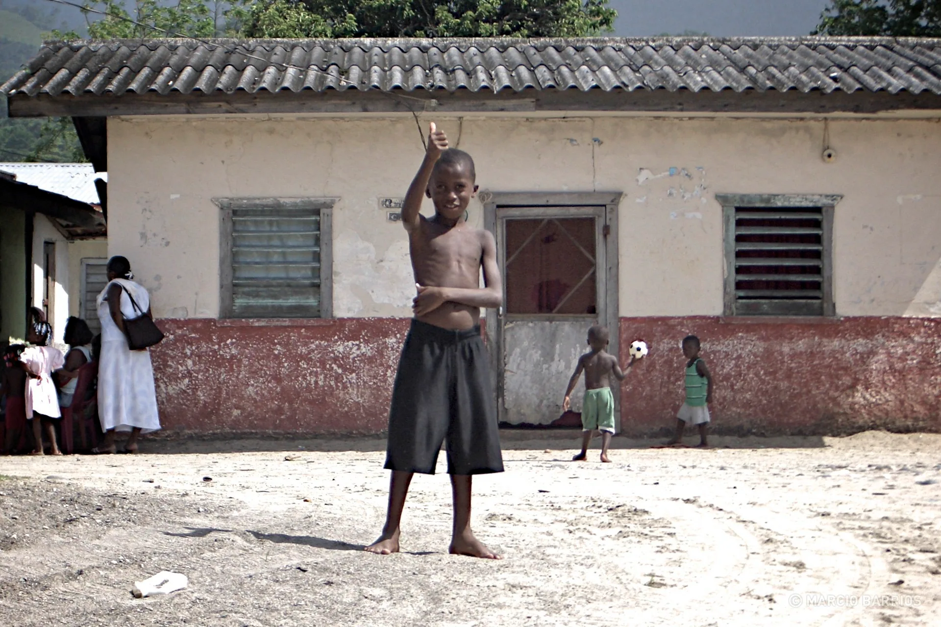 Corozal boy greeting Corozal boy greeting