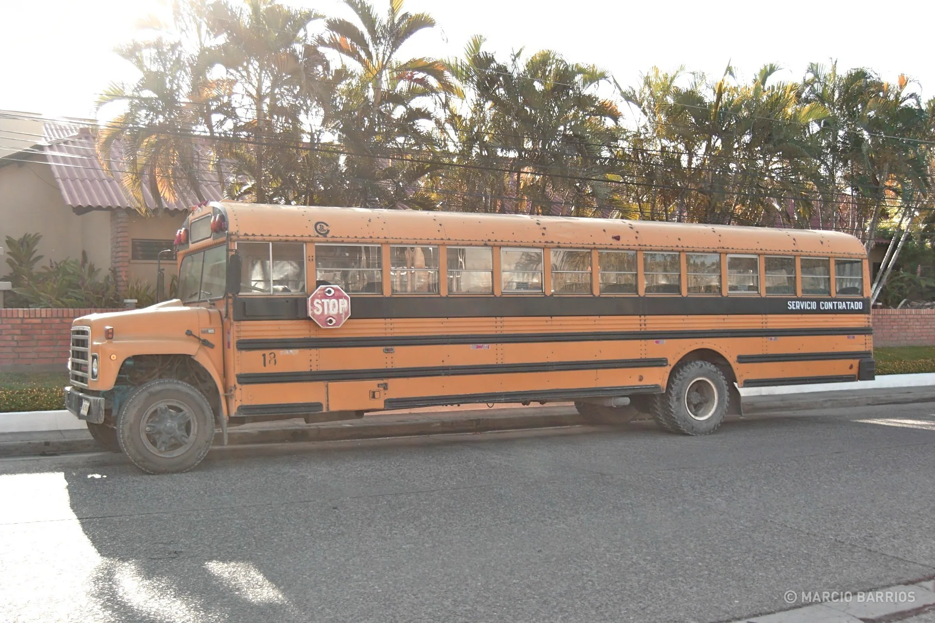 Typical bus of La Ceiba Typical bus of La Ceiba