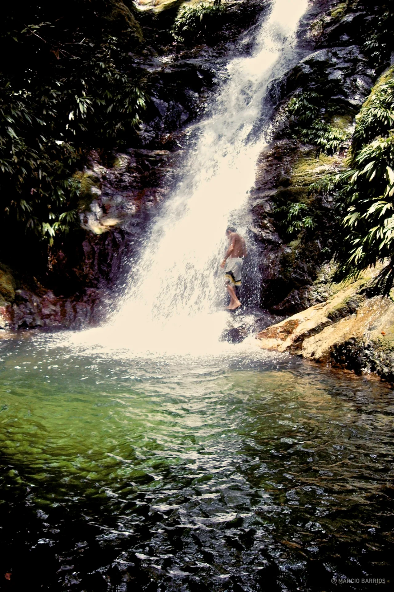 Small waterfall close to Cangrejal river Small waterfall close to Cangrejal river