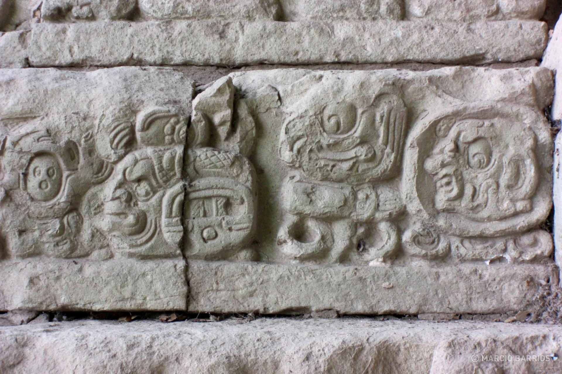 Hieroglyphic Stairway detail Hieroglyphic Stairway detail