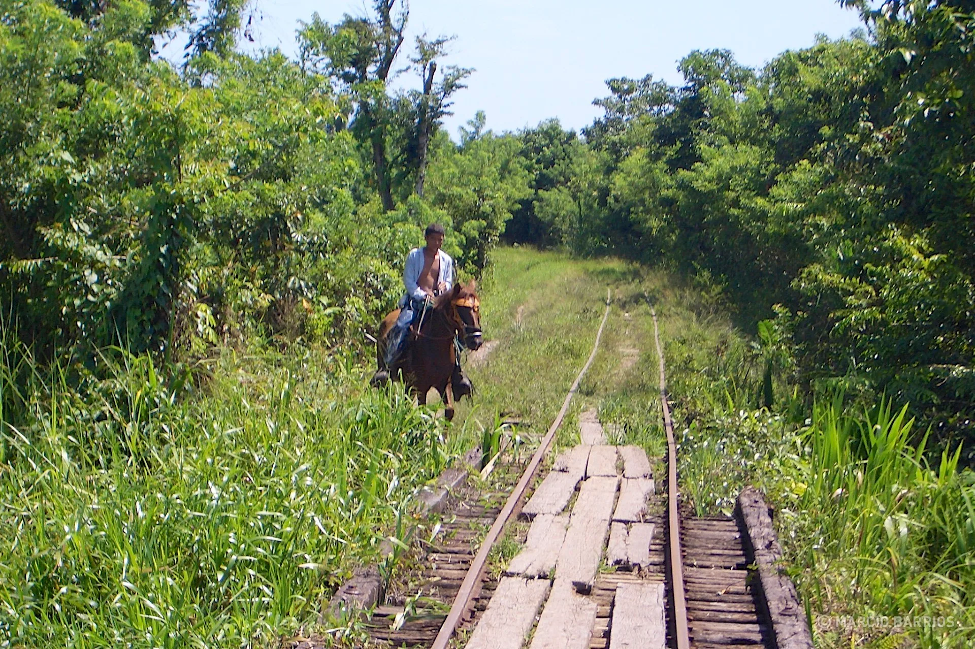 This is the path to arrive to Cuero y Salado, with a small train through this old tracks This is the path to arrive to Cuero y Salado, with a small train through this old tracks