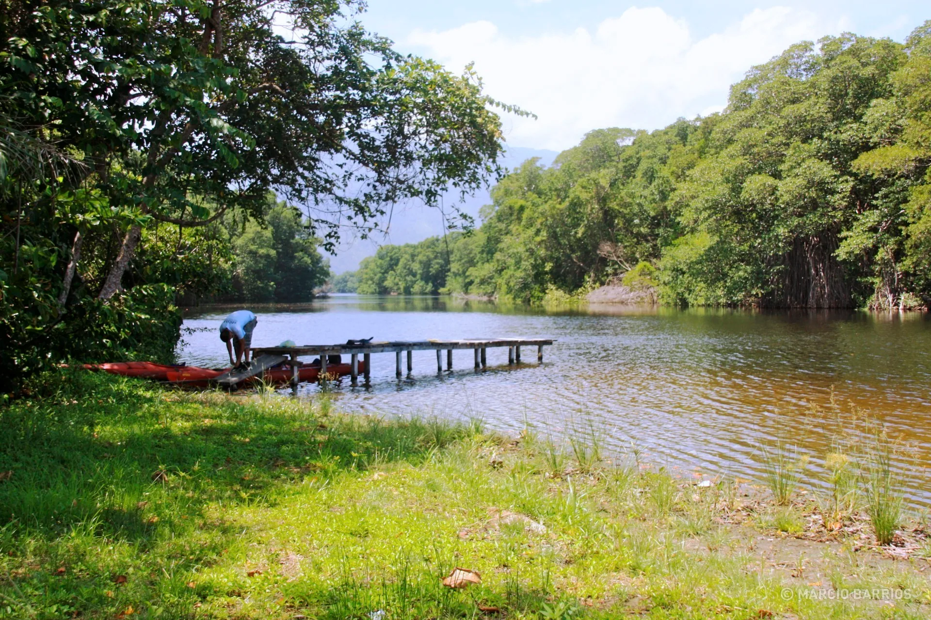 View of Cacao Lagoon close to the Caribbean Sea View of Cacao Lagoon close to the Caribbean Sea